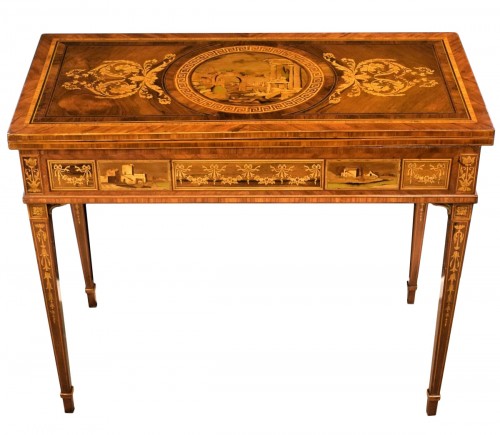 Table à Jeu Louis XVI, atelier de Giuseppe Maggiolini